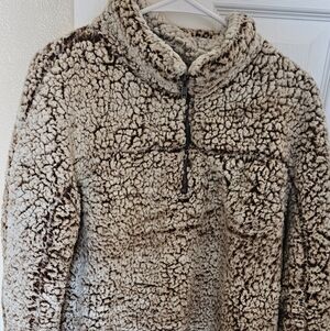 Altar'd State Cream Sherpa Jacket, Womens L